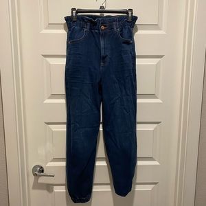Express High Waisted Elastic Jogger Jeans